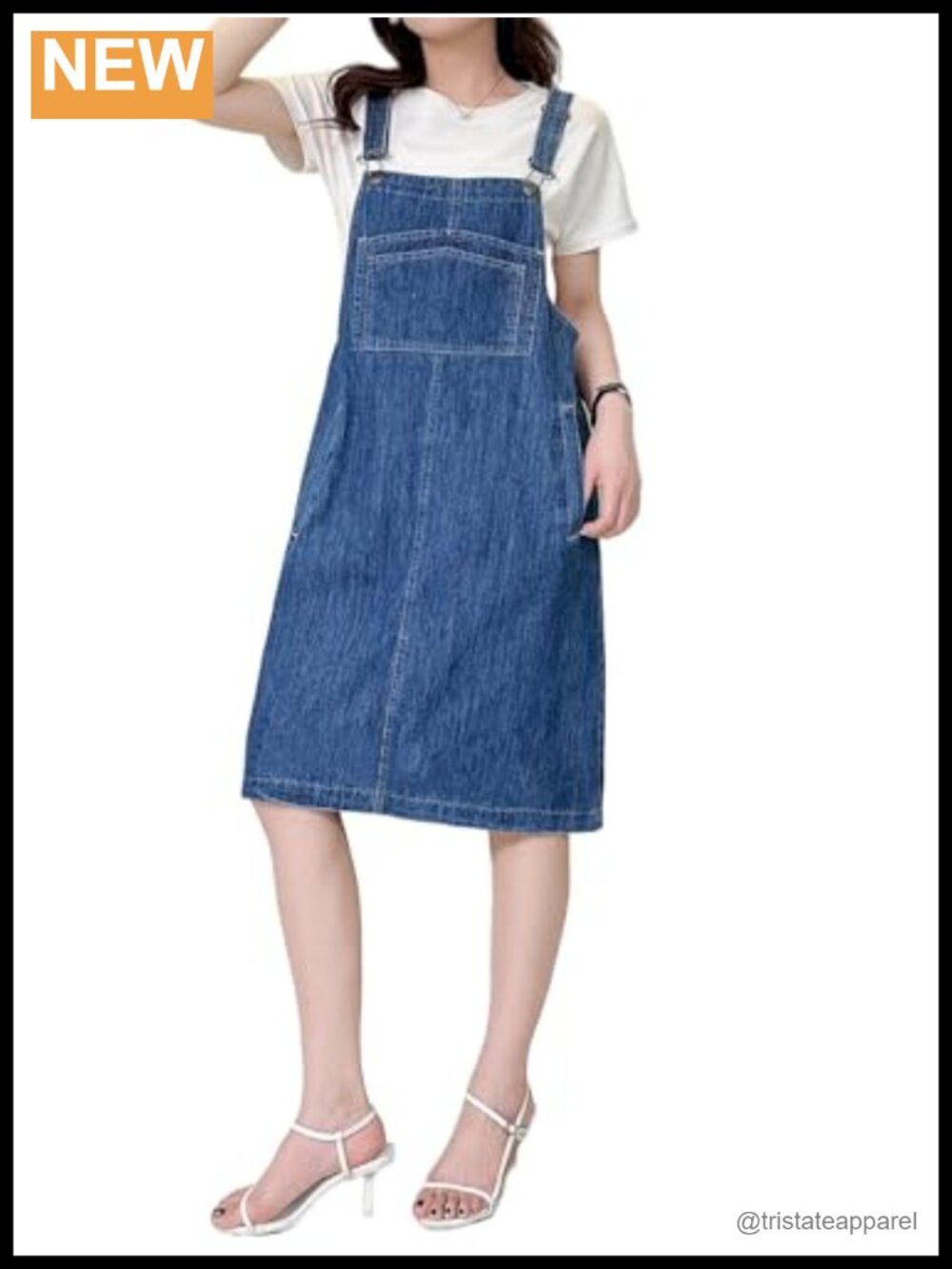 Women's Denim Overalls Dress Cotton Polyester Adjustable Strap Casual Summer